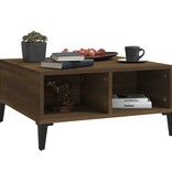 VidaXL Salontafel 60x60x30 cm spaanplaat bruin eikenkleur