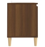 VidaXL Tv-meubel met houten poten 103,5x35x50 cm bruin eikenkleur