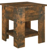 VidaXL Salontafel 40x40x42 cm bewerkt hout gerookt eikenkleurig