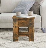 VidaXL Salontafel 40x40x42 cm bewerkt hout gerookt eikenkleurig