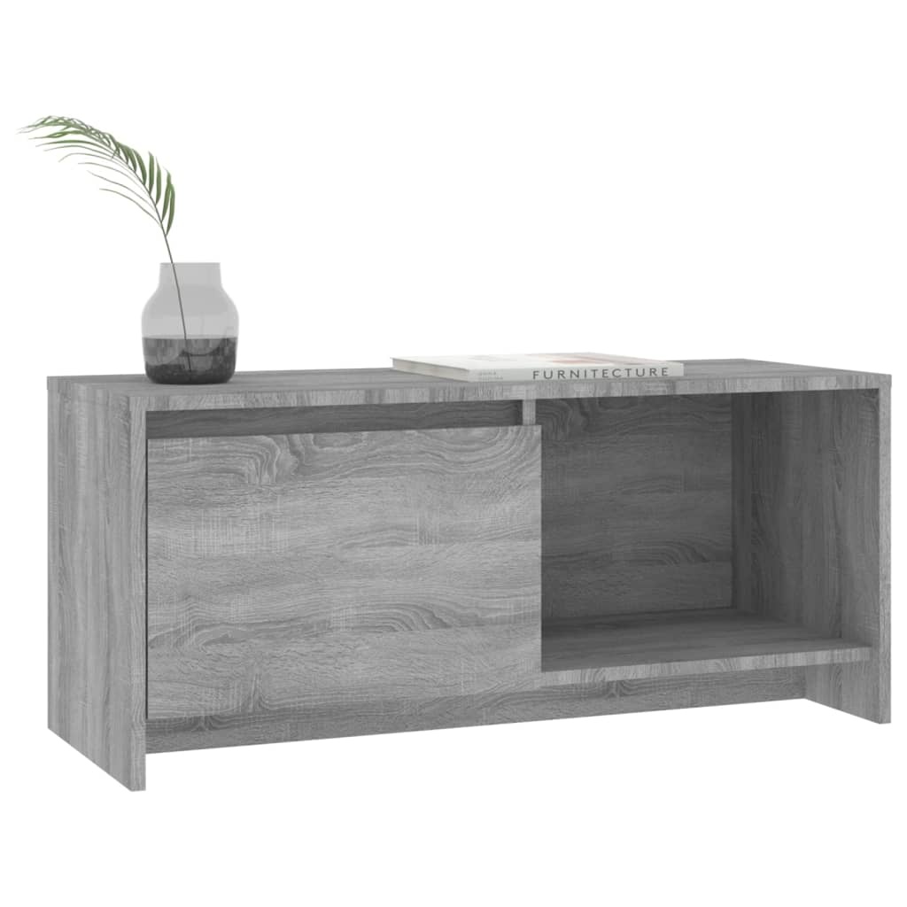 VidaXL Tv-meubel 90x35x40 cm bewerkt hout grijs sonoma eikenkleurig