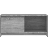 VidaXL Tv-meubel 90x35x40 cm bewerkt hout grijs sonoma eikenkleurig