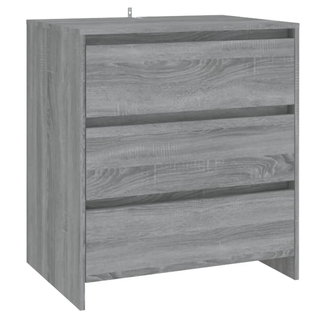 VidaXL Dressoir 70x41x75 cm bewerkt hout grijs sonoma eikenkleurig