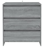 VidaXL Dressoir 70x41x75 cm bewerkt hout grijs sonoma eikenkleurig