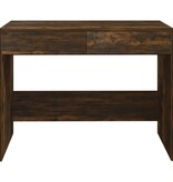 VidaXL Bureau 101x50x76,5 cm spaanplaat gerookt eikenkleurig