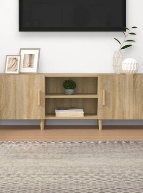 VidaXL Tv-meubel 150x30x50 cm bewerkt hout sonoma eikenkleurig