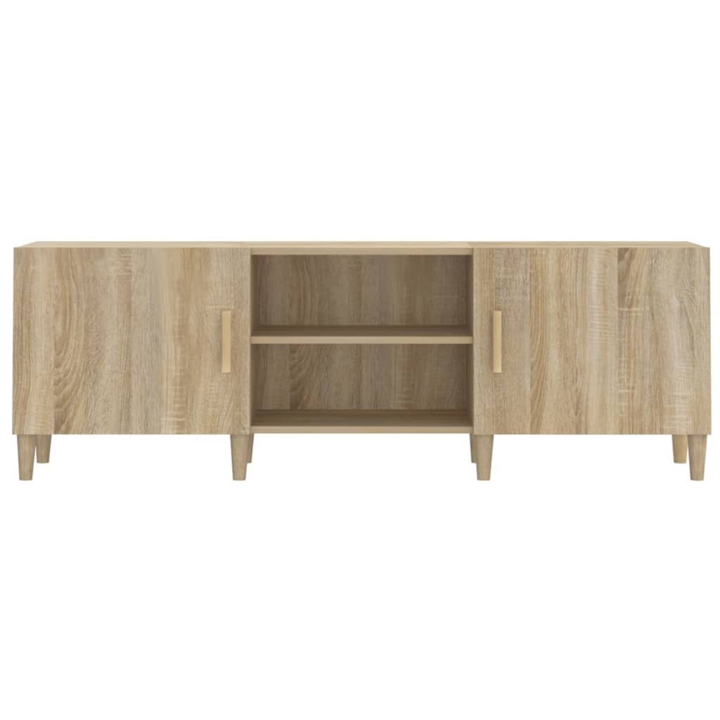 VidaXL Tv-meubel 150x30x50 cm bewerkt hout sonoma eikenkleurig