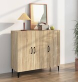 VidaXL Dressoir 90x34x80 cm bewerkt hout sonoma eikenkleurig