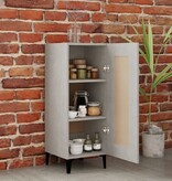 VidaXL Dressoir 34,5x34x90 cm bewerkt hout betongrijs