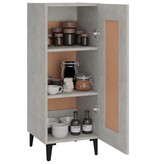 VidaXL Dressoir 34,5x34x90 cm bewerkt hout betongrijs