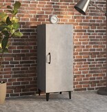 VidaXL Dressoir 34,5x34x90 cm bewerkt hout betongrijs