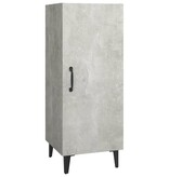 VidaXL Dressoir 34,5x34x90 cm bewerkt hout betongrijs