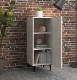 VidaXL Dressoir 34,5x34x90 cm bewerkt hout betongrijs