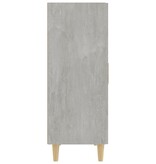 VidaXL Dressoir 70x34x90 cm bewerkt hout betongrijs