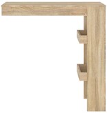 VidaXL Bartafel wandgemonteerd 102x45x103,5 cm bewerkt hout eikenkleur