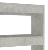 VidaXL Boekenkast/kamerscherm 100x30x135 cm betongrijs