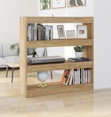 VidaXL Boekenkast/kamerscherm 100x30x103 cm sonoma eikenkleurig