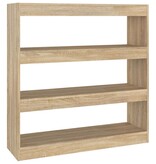 VidaXL Boekenkast/kamerscherm 100x30x103 cm sonoma eikenkleurig