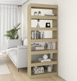 VidaXL Boekenkast/kamerscherm 80x30x198 cm bewerkt hout sonoma eiken