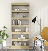 VidaXL Boekenkast/kamerscherm 80x30x198 cm bewerkt hout sonoma eiken
