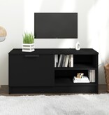 VidaXL Tv-meubel 80x35x36,5 cm bewerkt hout zwart