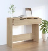 VidaXL Wandtafel 90x36x75 cm bewerkt hout sonoma eikenkleurig