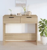 VidaXL Wandtafel 90x36x75 cm bewerkt hout sonoma eikenkleurig