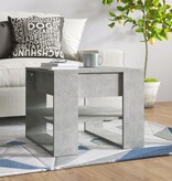 VidaXL Salontafel 55,5x55x45 cm bewerkt hout betongrijs