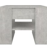 VidaXL Salontafel 55,5x55x45 cm bewerkt hout betongrijs