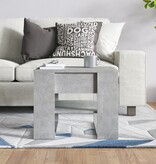 VidaXL Salontafel 55,5x55x45 cm bewerkt hout betongrijs