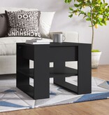 VidaXL Salontafel 55,5x55x45 cm bewerkt hout zwart