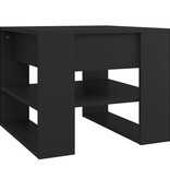 VidaXL Salontafel 55,5x55x45 cm bewerkt hout zwart