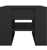 VidaXL Salontafel 55,5x55x45 cm bewerkt hout zwart
