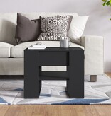 VidaXL Salontafel 55,5x55x45 cm bewerkt hout zwart