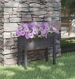 VidaXL Plantenbak 70x31x70 cm massief grenenhout grijs