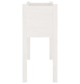 VidaXL Plantenbakken 2 st 70x31x70 cm massief grenenhout wit