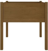 VidaXL Plantenbak 70x70x70 cm massief grenenhout honingbruin