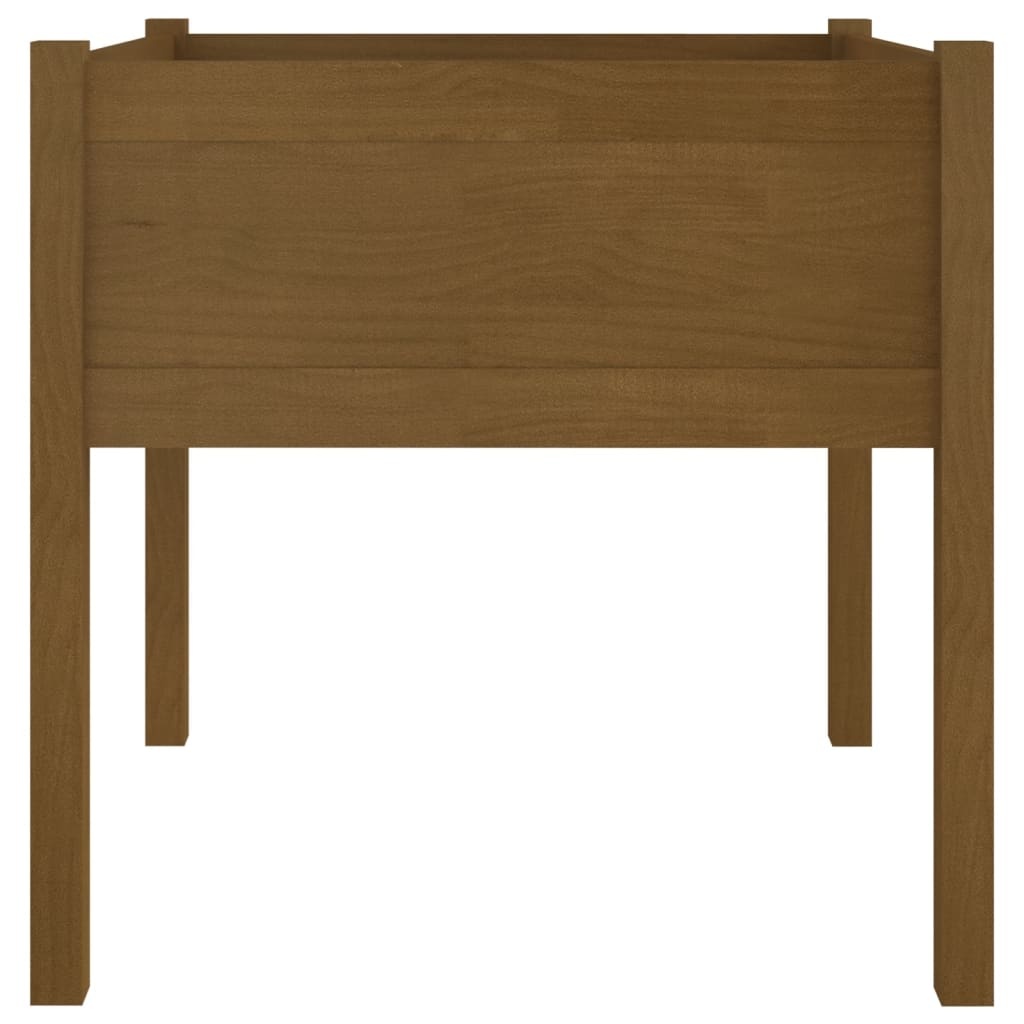 VidaXL Plantenbak 70x70x70 cm massief grenenhout honingbruin