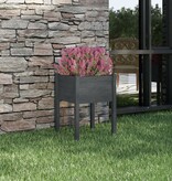 VidaXL Plantenbak 50x50x70 cm massief grenenhout grijs