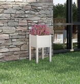 VidaXL Plantenbak 40x40x70 cm massief grenenhout wit