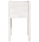 VidaXL Plantenbak 40x40x70 cm massief grenenhout wit