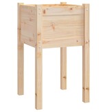 VidaXL Plantenbakken 2 st 40x40x70 cm massief grenenhout
