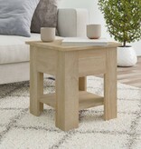 VidaXL Salontafel 40x40x42 cm bewerkt hout sonoma eikenkleurig