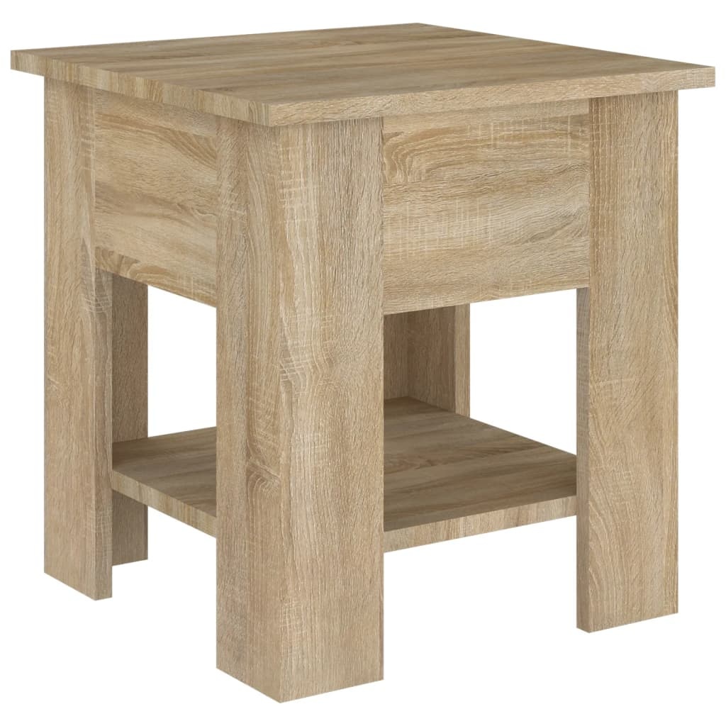 VidaXL Salontafel 40x40x42 cm bewerkt hout sonoma eikenkleurig