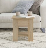 VidaXL Salontafel 40x40x42 cm bewerkt hout sonoma eikenkleurig