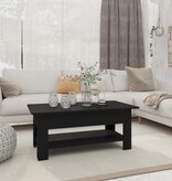 VidaXL Salontafel 102x50x45 cm bewerkt hout zwart