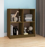 VidaXL Dressoir 70x33x76 cm massief grenenhout honingbruin