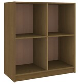 VidaXL Dressoir 70x33x76 cm massief grenenhout honingbruin