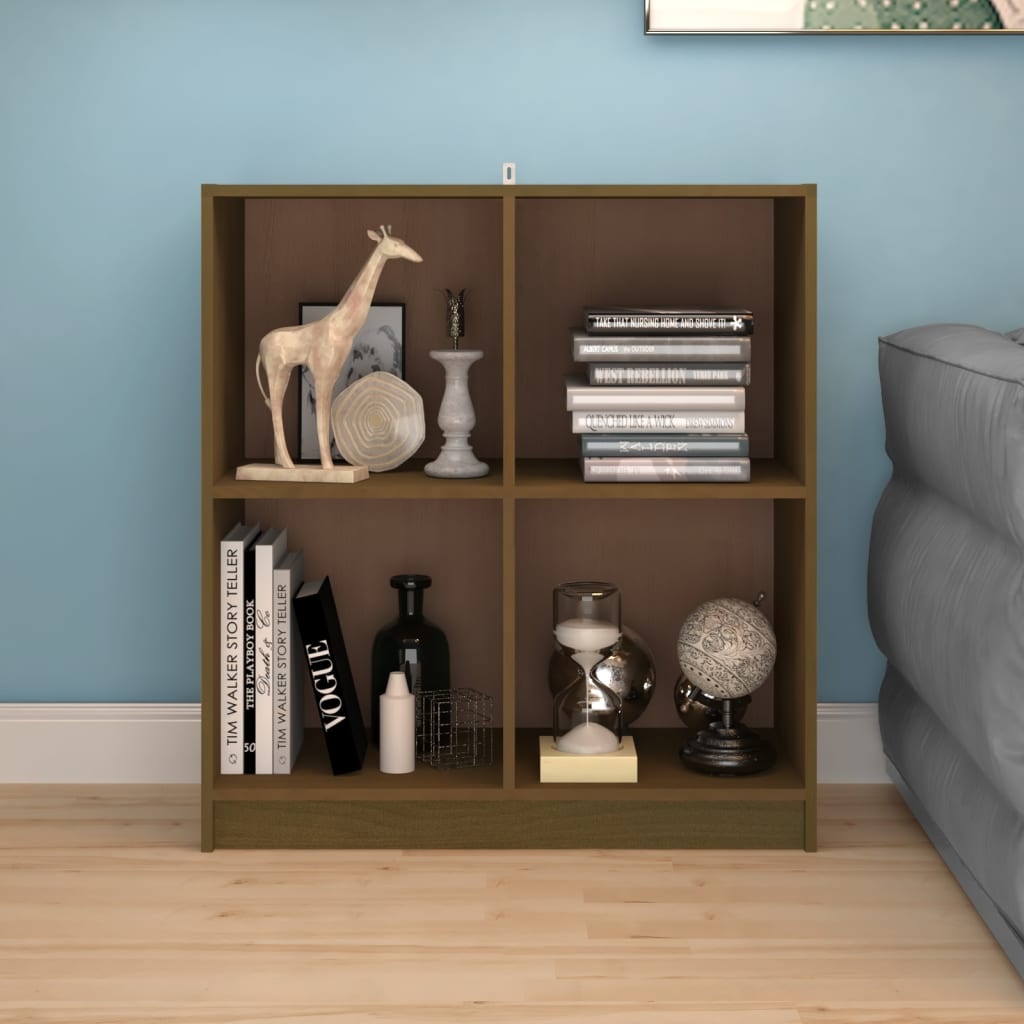 VidaXL Dressoir 70x33x76 cm massief grenenhout honingbruin