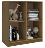 VidaXL Dressoir 70x33x76 cm massief grenenhout honingbruin